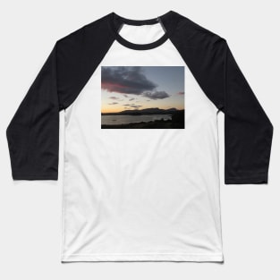 Sunset Over Portree Bay & Old Man Of Storr Baseball T-Shirt